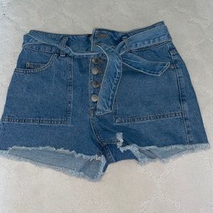 Miss Selfridge jean shorts